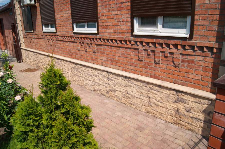 искусственный камень, облицовочная плита, оформление, отделка, фасад, коттедж, усадьба, дом