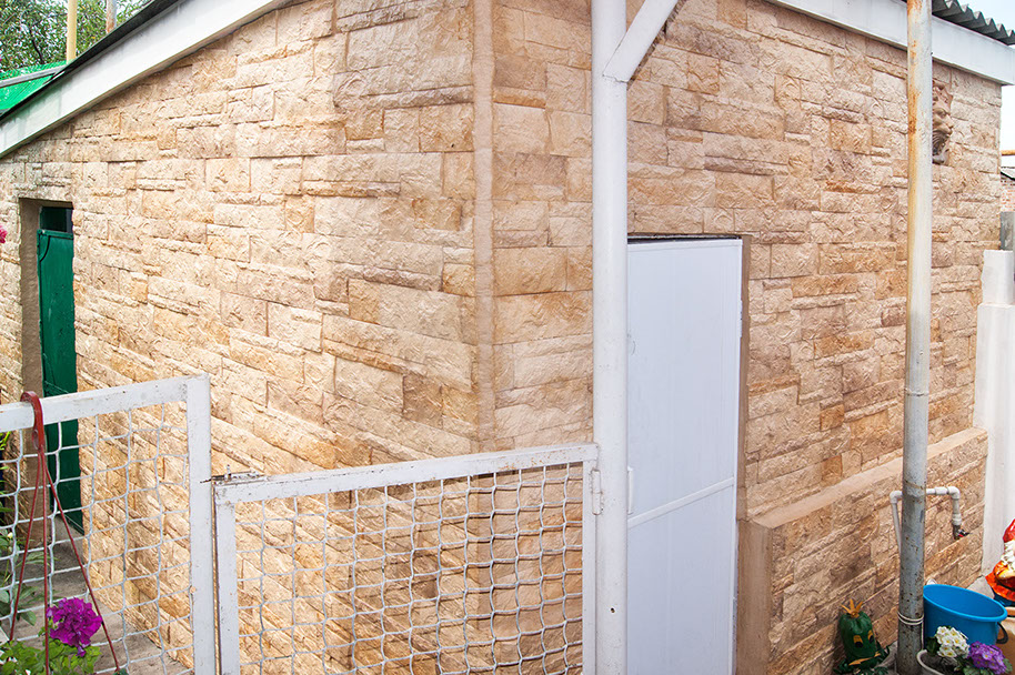 искусственный камень, облицовочная плита, оформление, отделка, фасад, коттедж, усадьба, дом