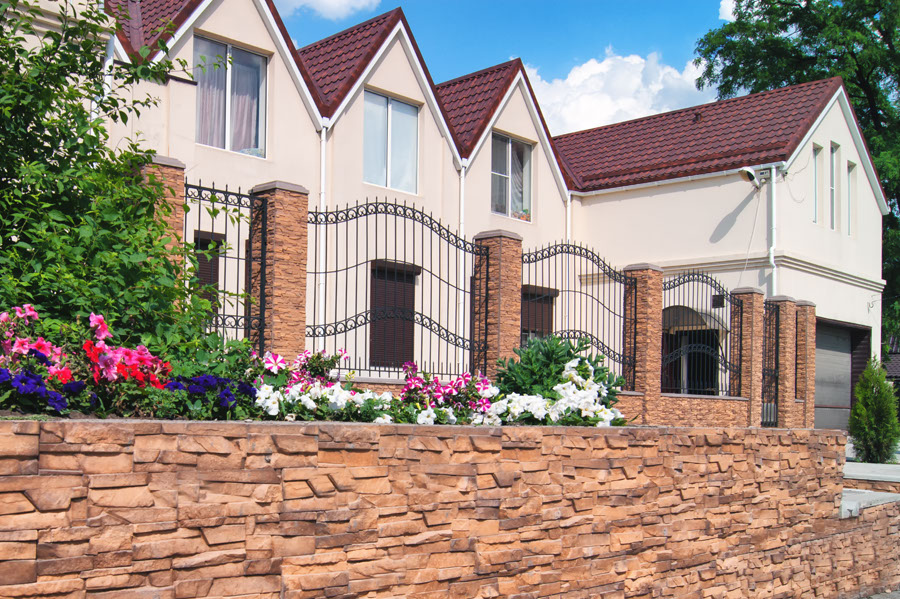 Искусственный камень, облицовочные плиты, облицовка коттедж