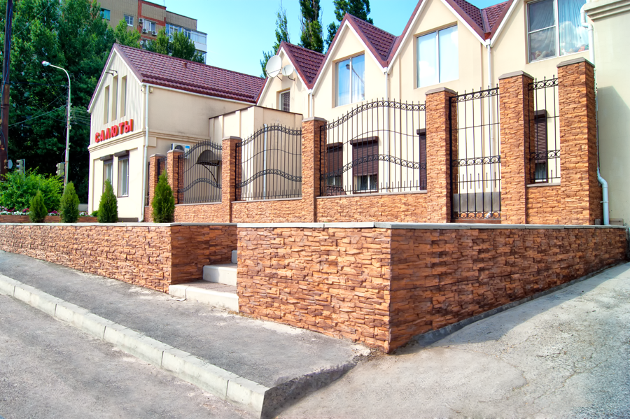 Искусственный камень, облицовочные плиты, облицовка коттедж